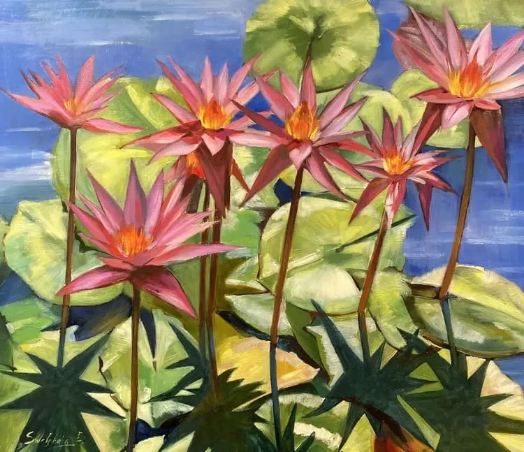 Ewgenija Swolskaja - Blumen im See Ewgenija Swolskaja - Blumen im See