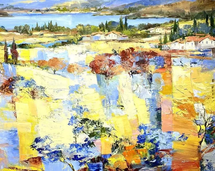 Ewgenija Swolskaja - Abstrakte Landschaft