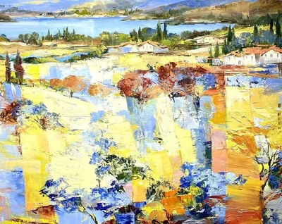 Ewgenija Swolskaja - Abstrakte Landschaft Ewgenija Swolskaja - Abstrakte Landschaft