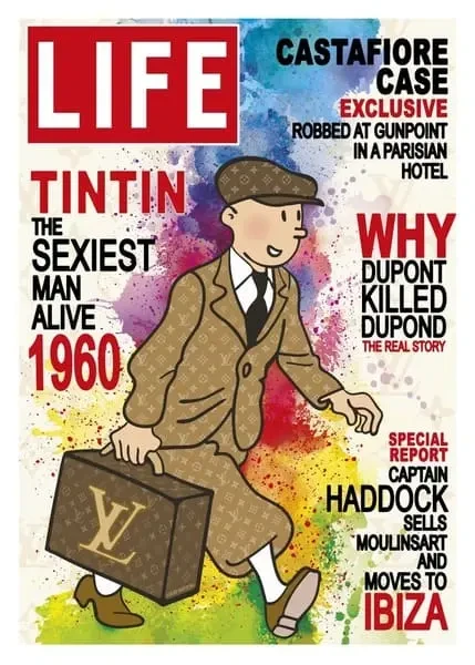 Original Kobalt "TinTin Tim LIFE Magazin