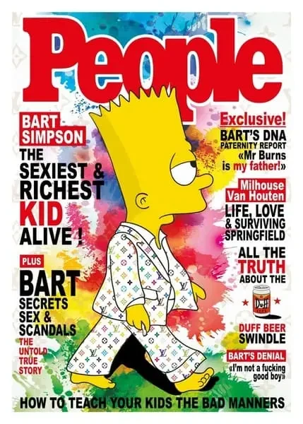 Original Kobalt "Bart Simpson People Magazin