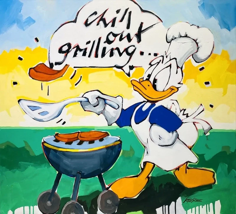 Wolfgang Loesche Donald - chill out grilling on a sunny day Wolfgang Loesche Donald - chill out grilling on a sunny day