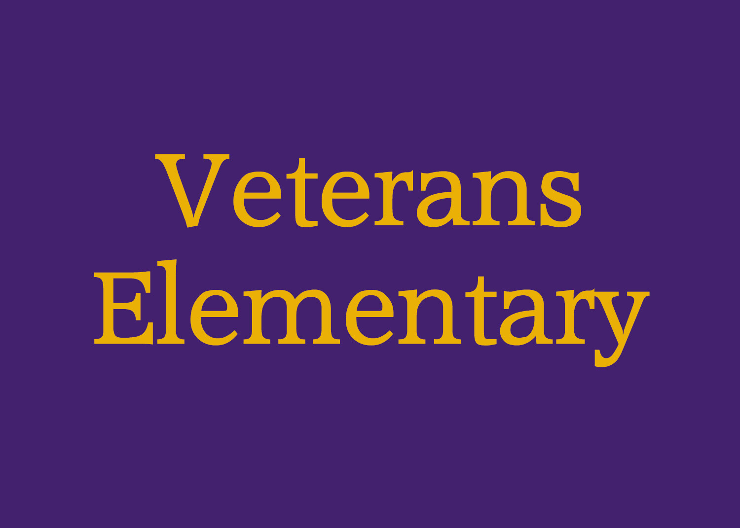 Veterans Elementary Yearbook