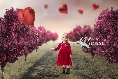 Valentines Day digital backdrop Heart shaped pink trees with red heart shaped balloon and Love balloon string by Makememagical background Valentines Day digital backdrop Heart shaped pink trees with red heart shaped balloon and Love balloon string by Makememagical background