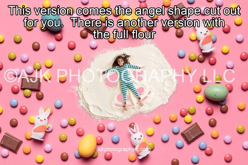 Easter digital background, Easter flour angel, angel shape cut out, Easter bunny, chocolate, digital backdrop