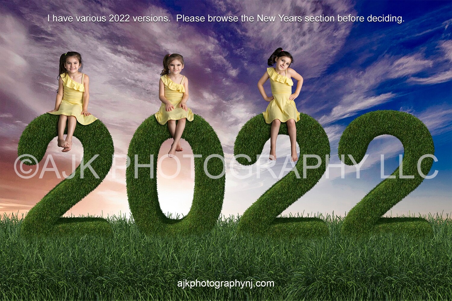 2022 new years backdrop, grass numbers digital background