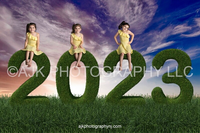 2023 new years backdrop, grass numbers digital background