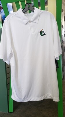 White Dry Fit Polo