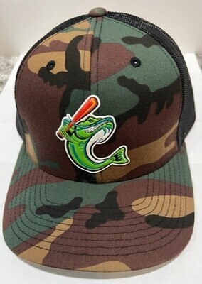Trucker -Dark Camo -Flex Catfish -Flex Fit Hat
