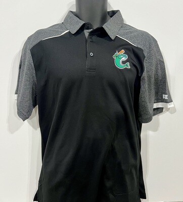Russell Athletic Black Dry Fit Polo