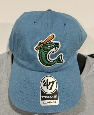 47' Clean Up Carolina Blue Hat with Emb Catfish