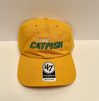 47' Clean Up Gold Catfish Word Mark hat