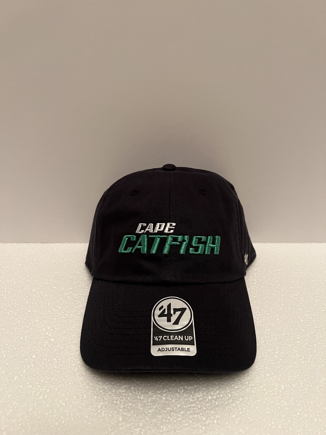 47' Clean Up Navy hat w/ KELLY GREEN Catfish Word Mark