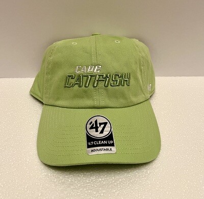 47' Clean Up Sage Hat Catfish Word Mark Logo