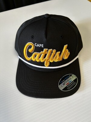 Cap America Iconic Black/Gold Catfish Rope Hat