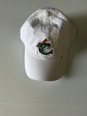 Relaxed Youth White Embroidered Catfish Hat