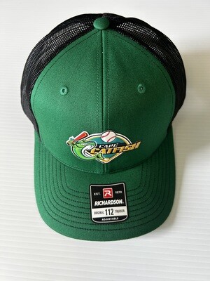 Richardson 112 Kelly Green/Black hat with Diamond Flex Logo