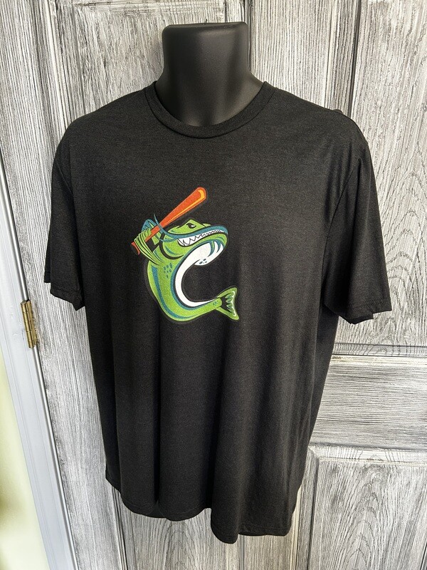 District Black Frost Distressed Fish logo