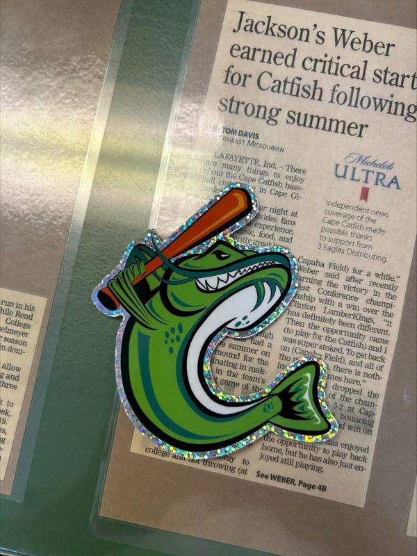 Glitter Catfish Sticker 