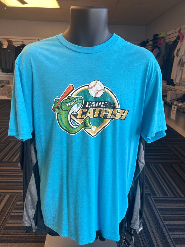 District Aqua Tee with Diamond Logo