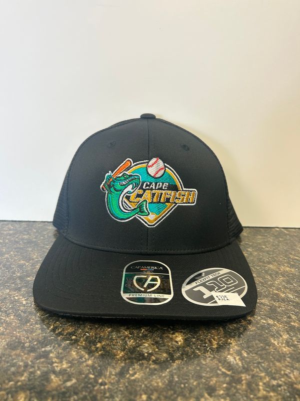 Cap America Catfish Diamond Logo Trucker - Black 