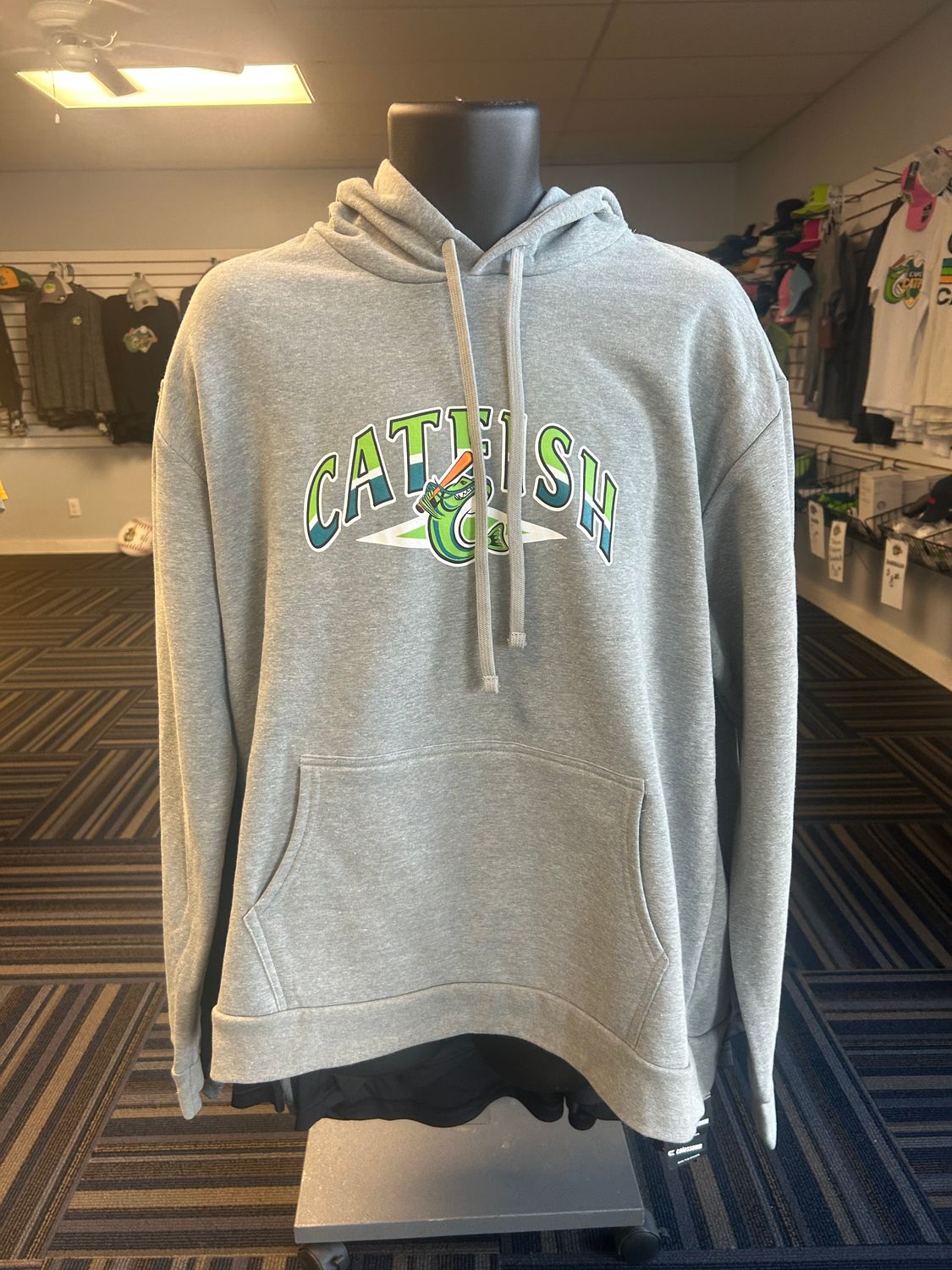 Cape Catfish Hooded Sweatshirt by Next Level - Gray