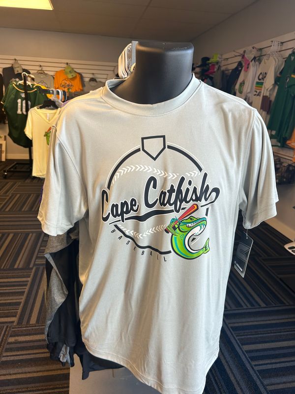 Colosseum Light Gray Catfish Playbook Tee