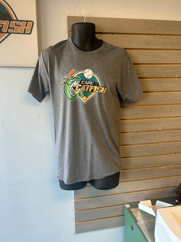District Athletic Gray Diamond Logo Tee