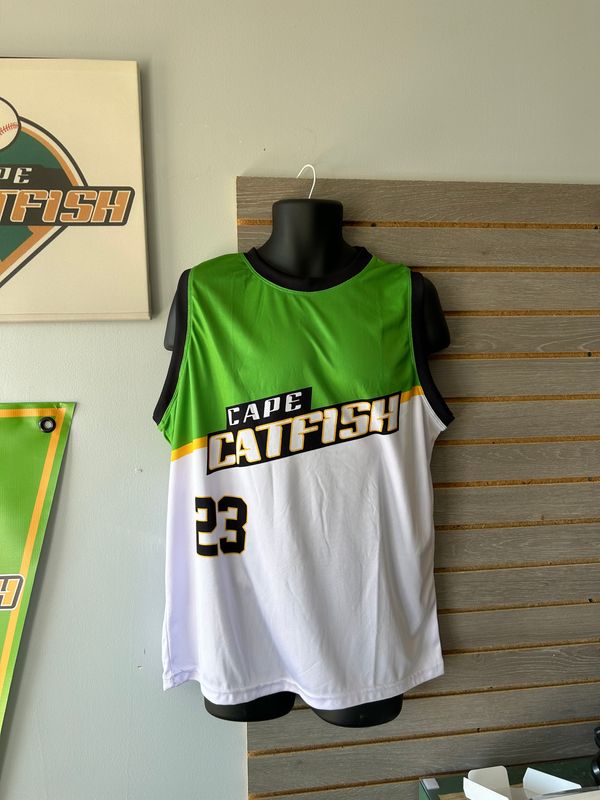 Catfish Basketball Jersey Green/White