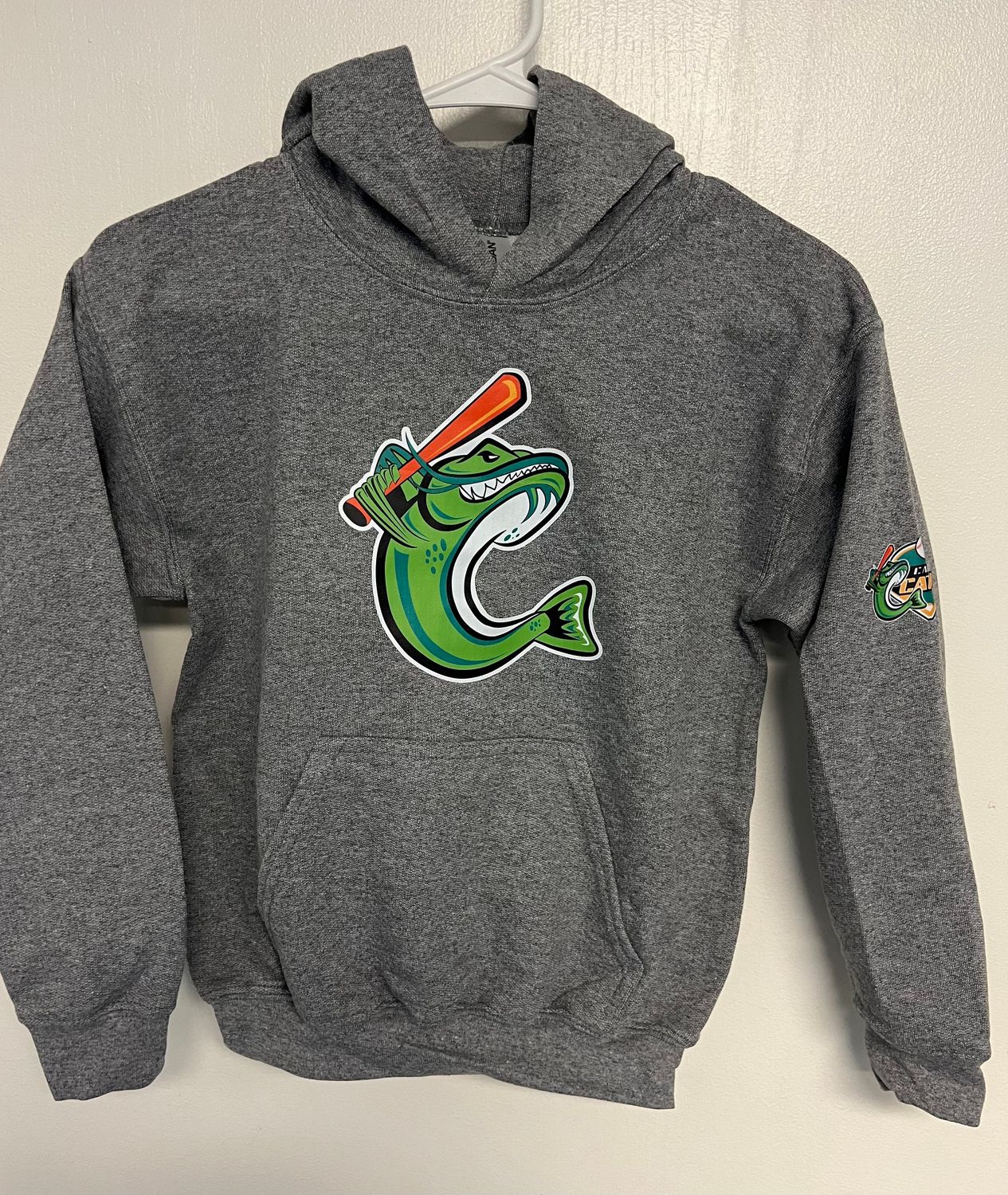 Youth Heather Gray Catfish Hooded Sweatshirt