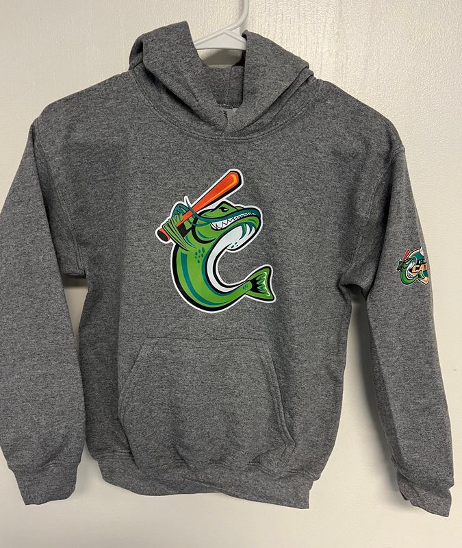 Youth Heather Gray Catfish Hooded Sweatshirt
