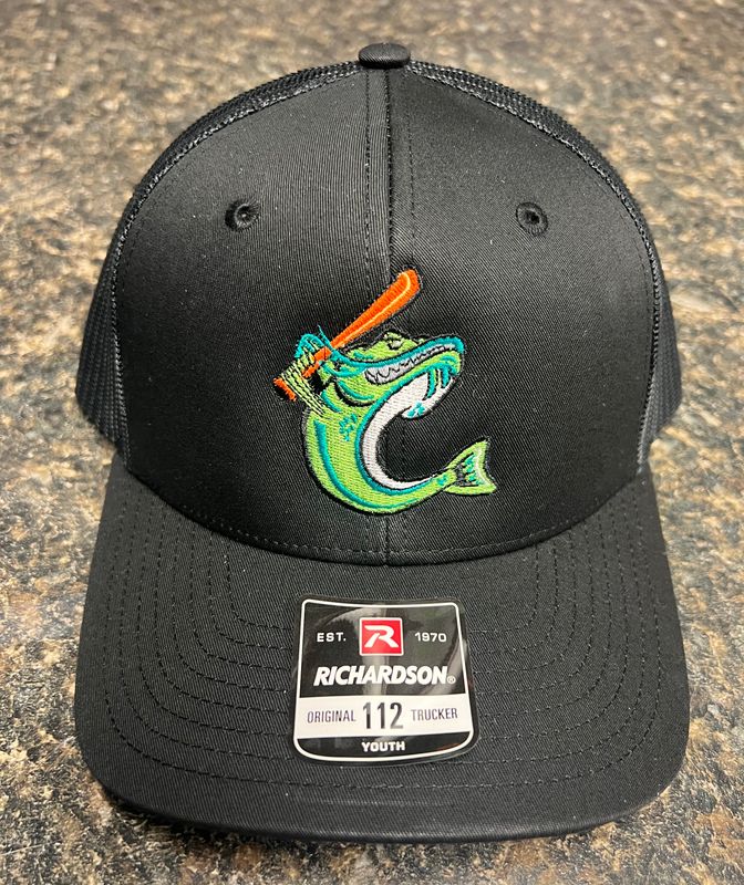 Youth Richardson 112 Black Fish Only Logo