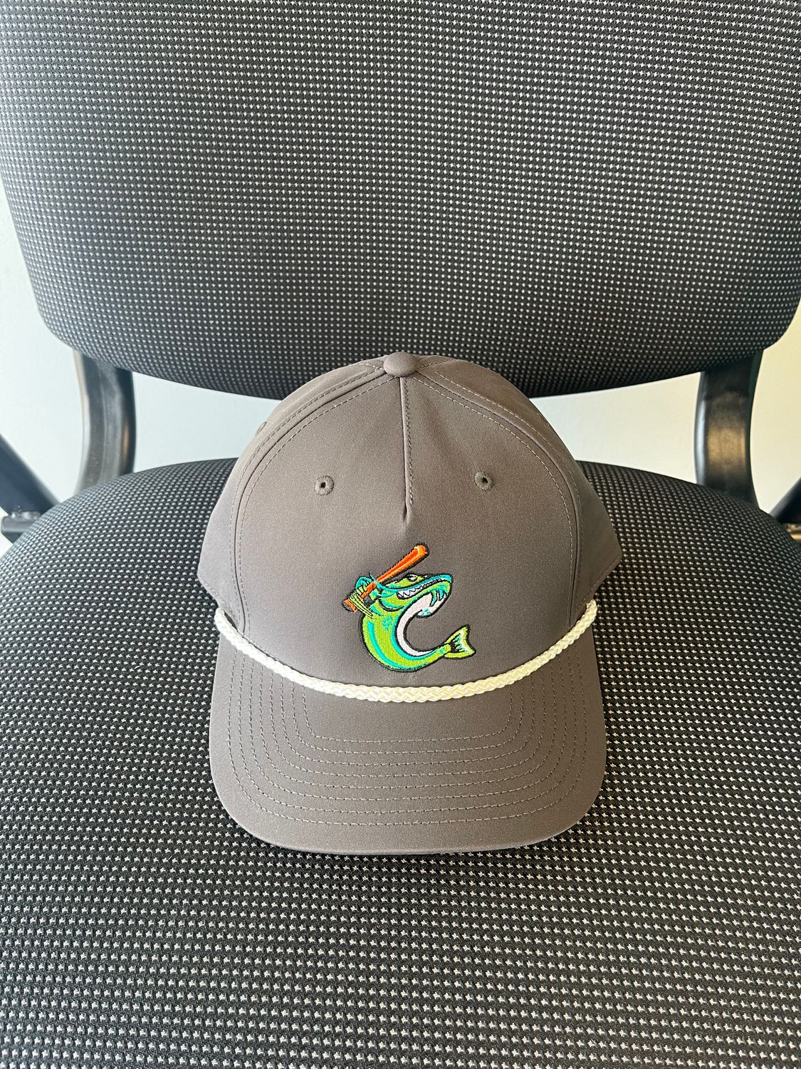 Dark Gray Rope Cap with Catfish Logo
