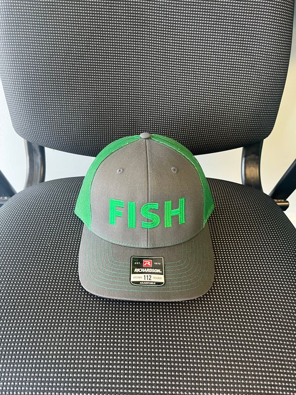Dark Gray Richardson 112 &quot;Fish&quot; Trucker Cap
