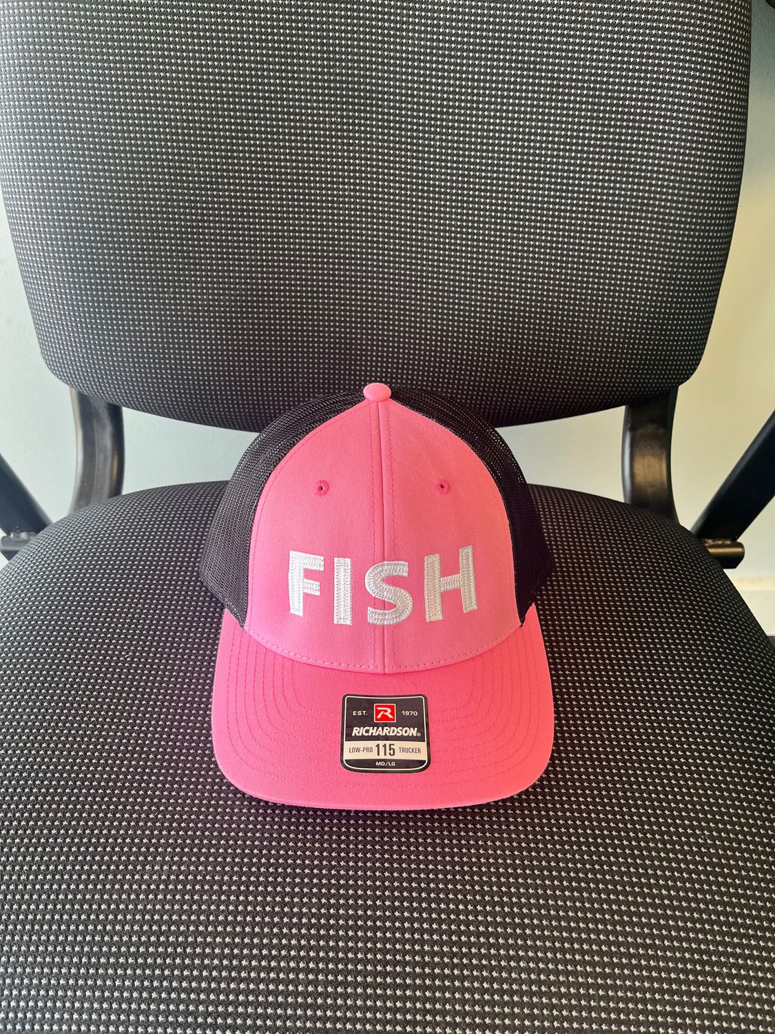 Pink Richardson 115 &quot;Fish&quot; Trucker Cap
