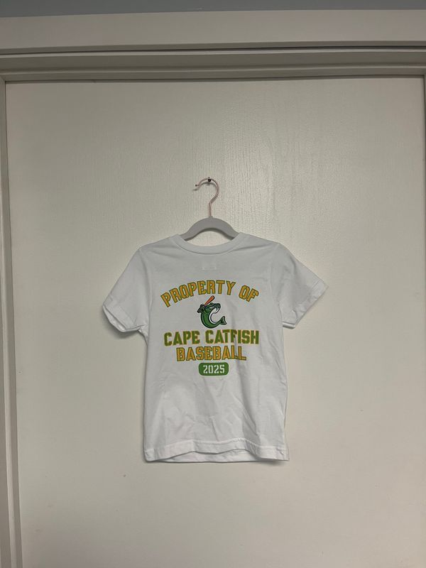White 27 Sports Youth &quot;Property of Cape Catfish Tee&quot;