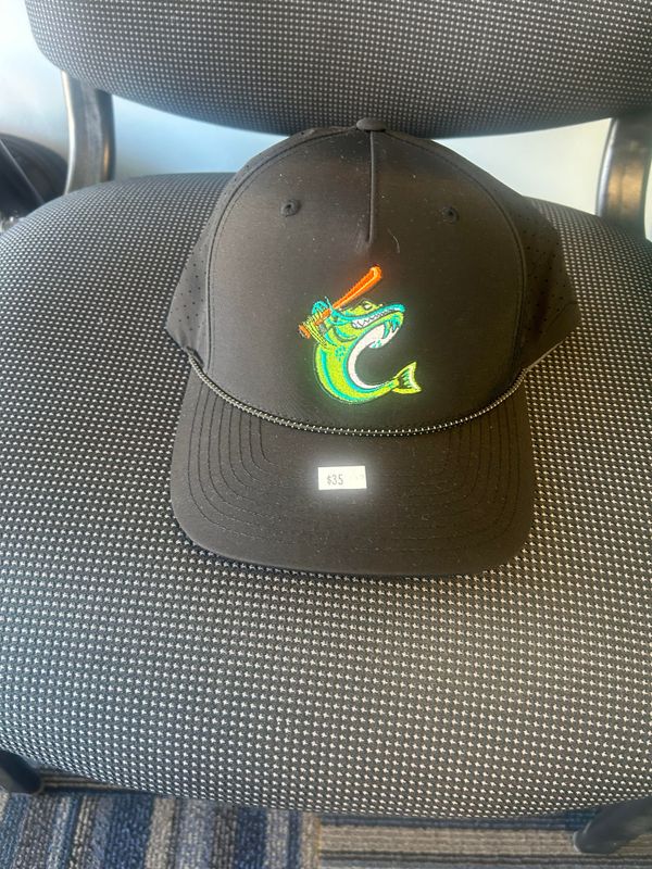 Black Richardson Perforated Rope Hat
