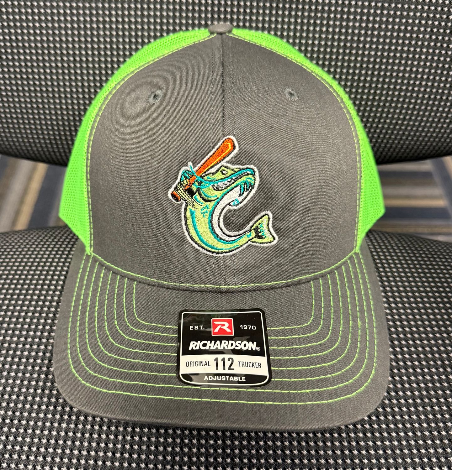 Neon Green/Gray Richardson 112 Hat