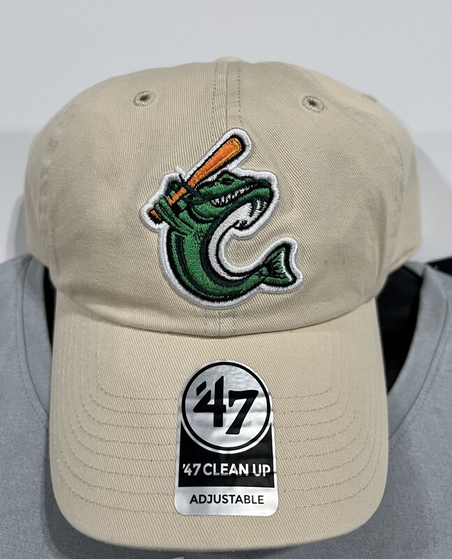 47' Clean Up Stone Hat with Emb Catfish