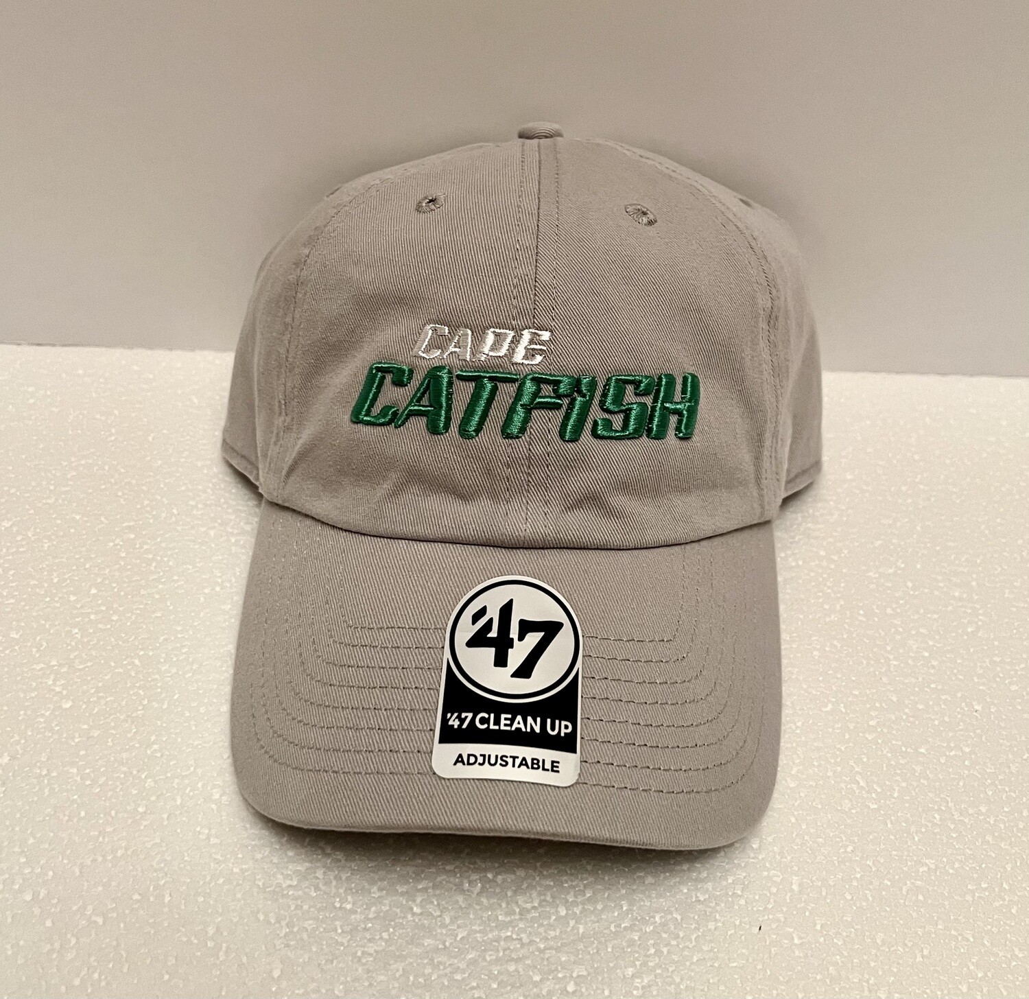 47' Clean Up Light Gray with Catfish Word mark