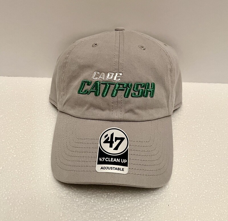 47' Clean Up Light Gray with Catfish Word mark