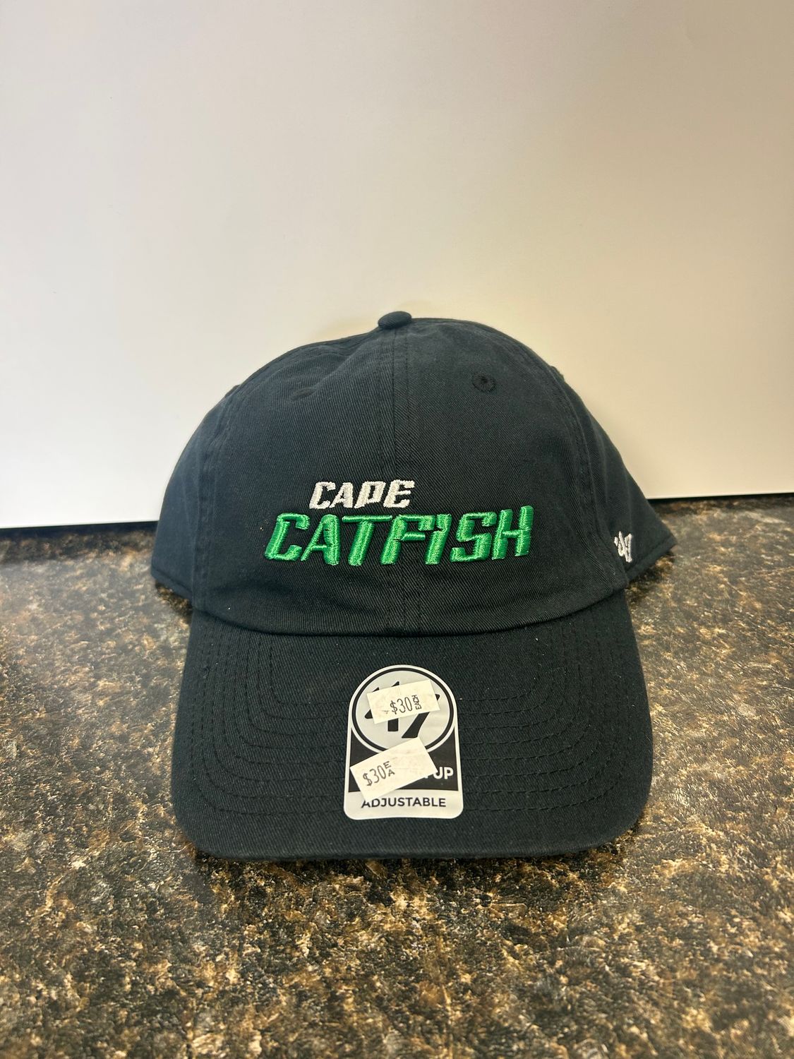 47' Black Clean Up Kelly Green Word Mark