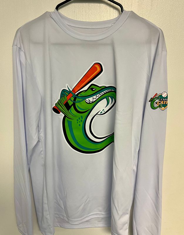 Long Sleeve Stone Tech Tee with Big Catfish Logo Long Sleeve Stone Tech Tee with Big Catfish Logo