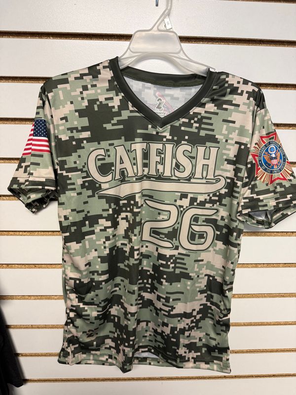 Youth  CAMO Catfish On Field Jersey