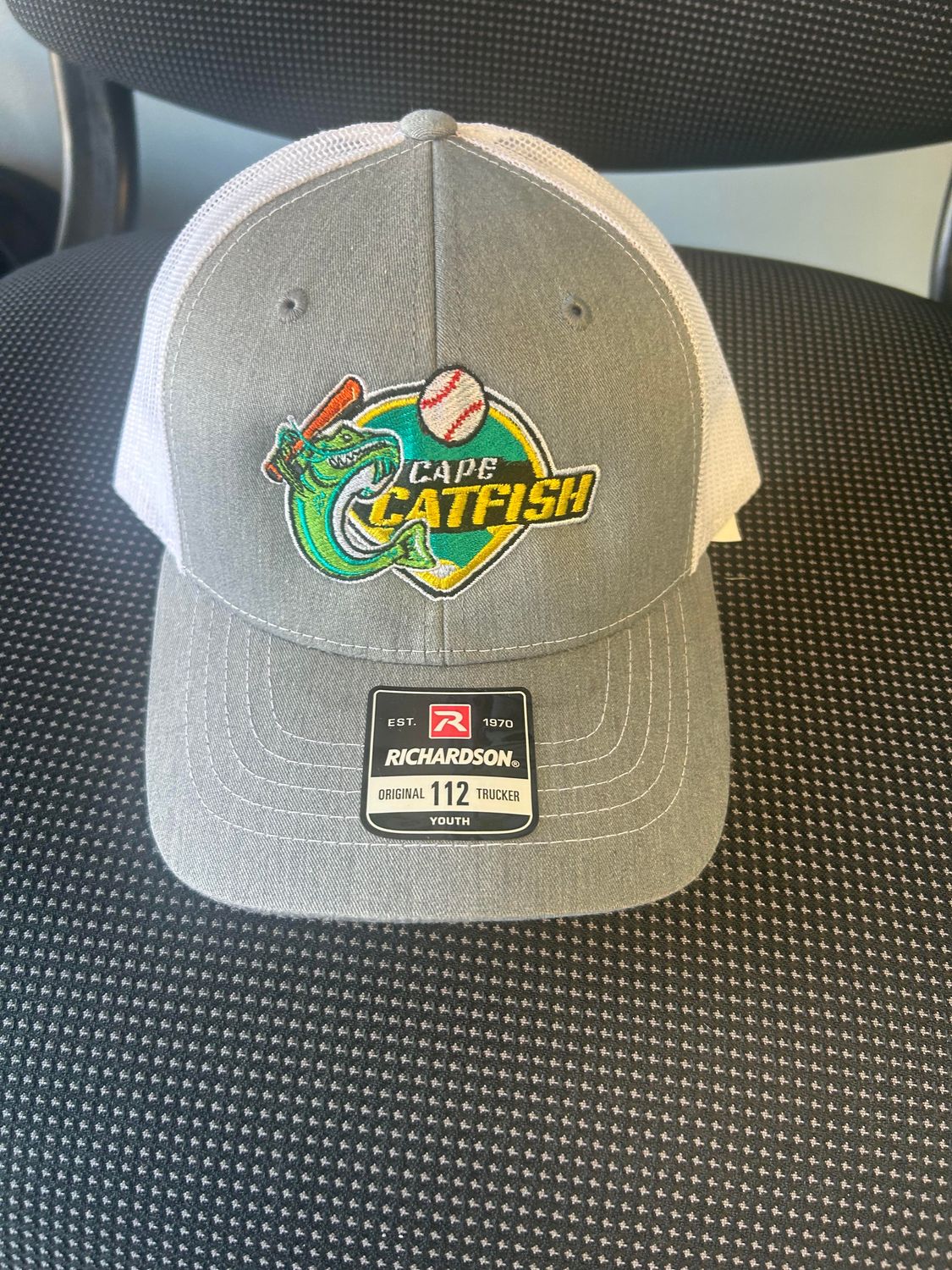Youth Richardson Gray 112 Trucker Diamond Logo