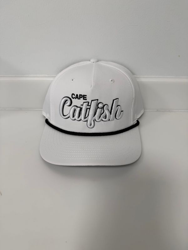 Richardson 258 White Hat with Black Rope