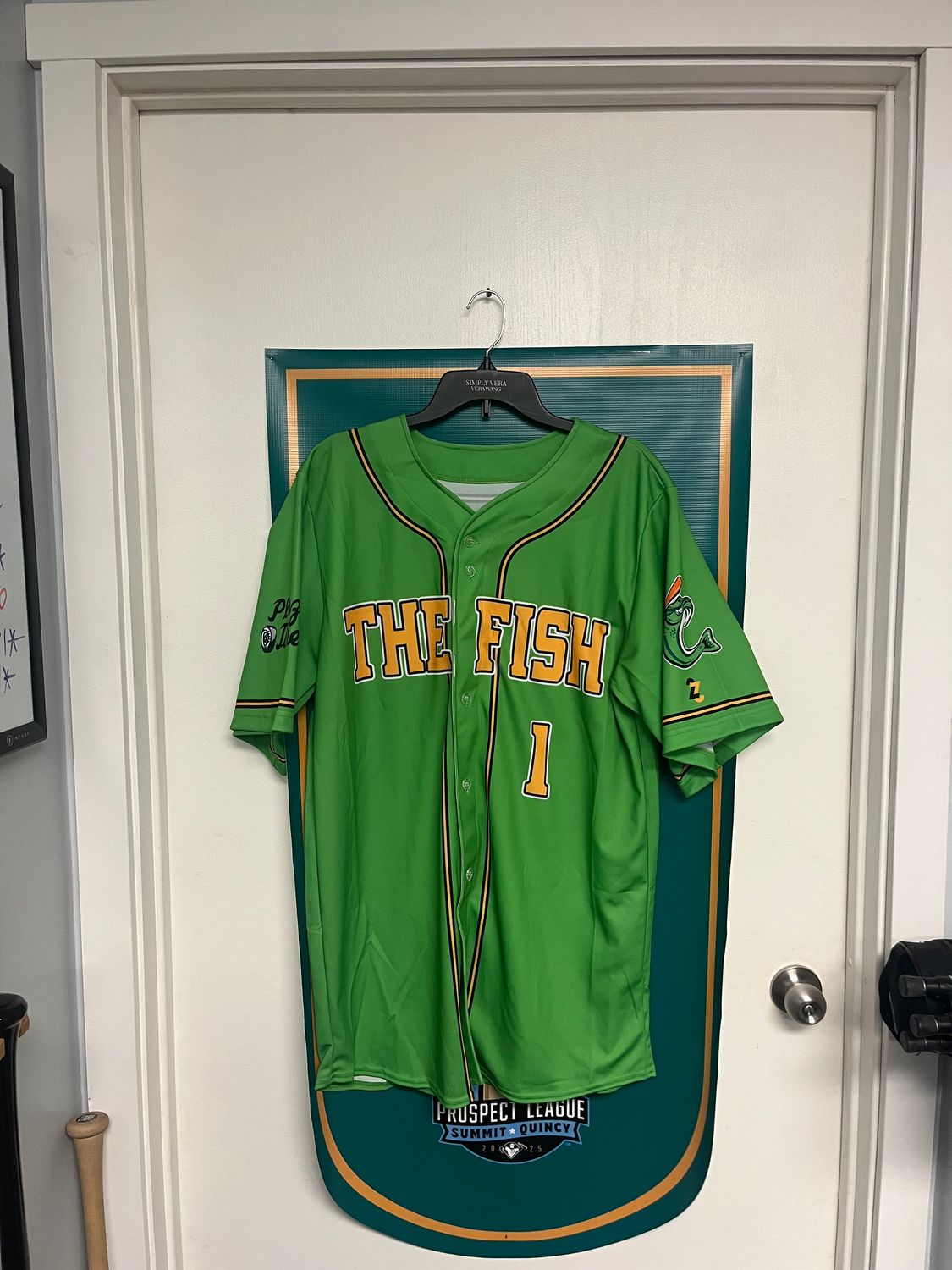 Adult Lime On Field Button Jersey