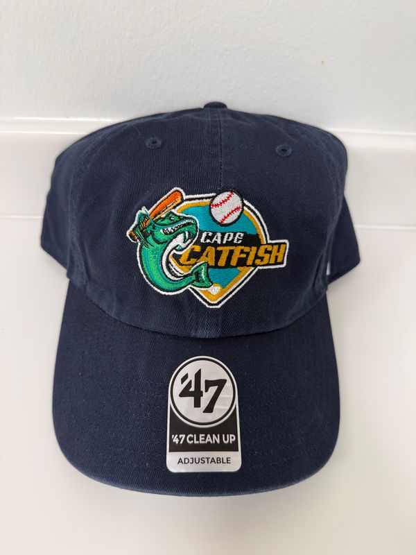 47' Brand Catfish Navy Clean Up hat with iconic Diamond Logo