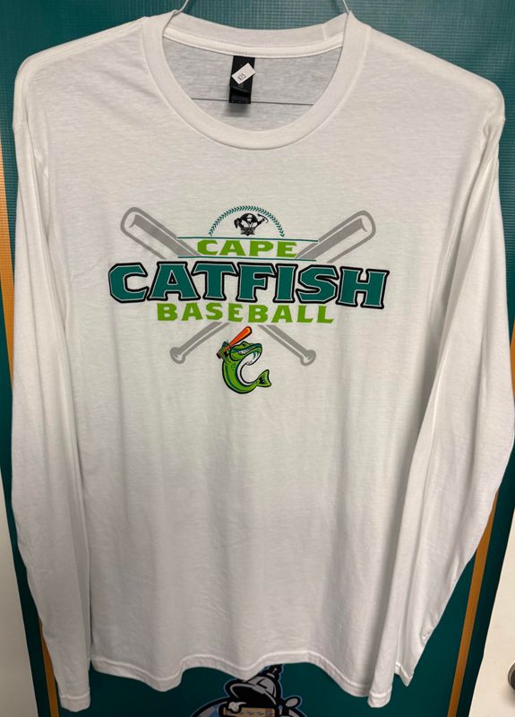 White District Cross Bat Catfish Long Sleeve Tee
