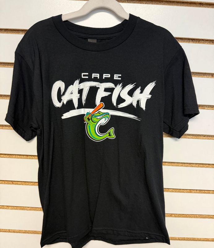 Black Youth Cape Catfish Paintbrush Tee